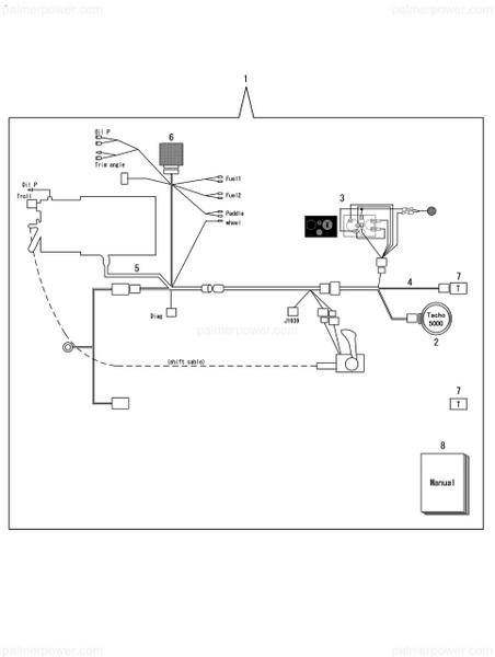 Order YANMAR 120650-77050 Harness, Helm