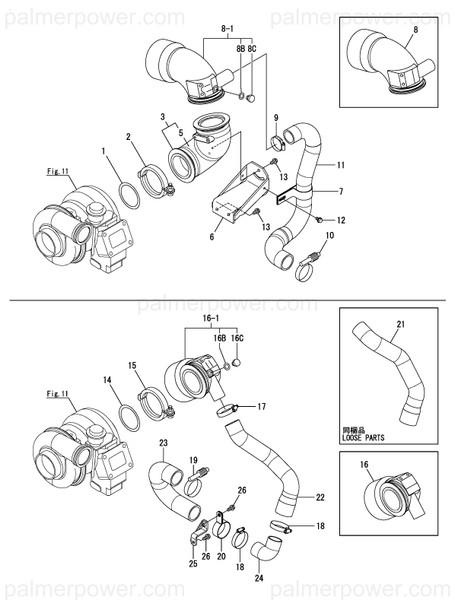 Order YANMAR 119578-49870 Hose, Mixing Inlet A