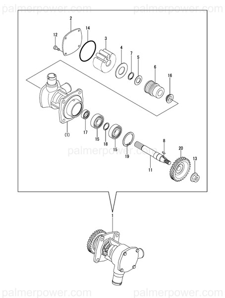 Order YANMAR X0505526 Nut, Lock