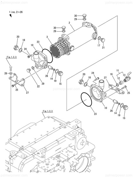 Order YANMAR 177514-04601 Cooler Assy, Lub.Oil