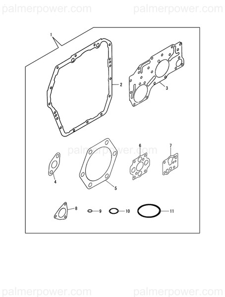 Order YANMAR 177059-04031 Gasket, Pump