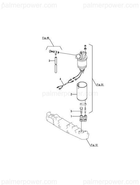 Order YANMAR 119172-55650 Bracket,Fuel Filter