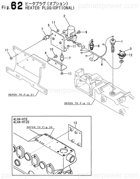 Order YANMAR 119173-77880 Heater Harness