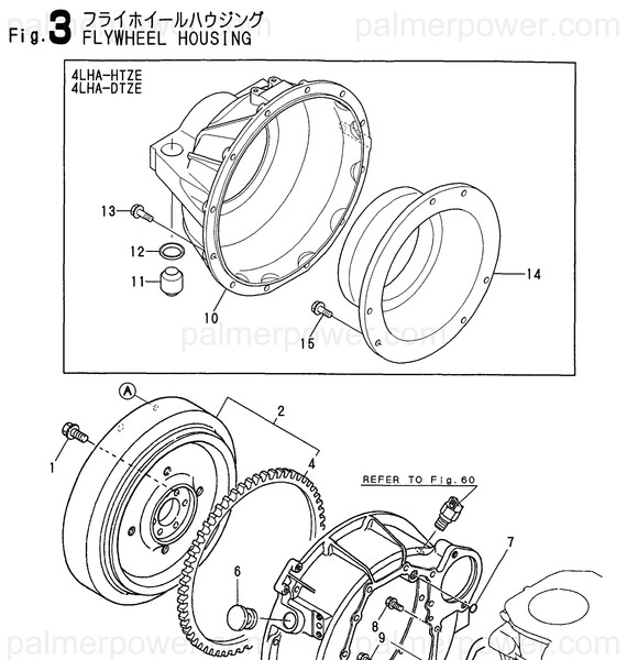 Order YANMAR 119175-21500 Spacer, Flywheel S/S 119175-21510