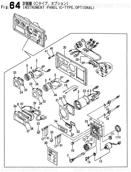 Order YANMAR 119175-91162 Use 119175-91163 Instrument Panel