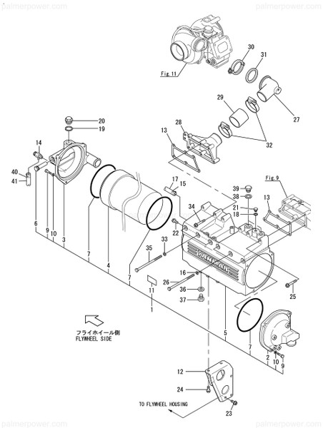 Order YANMAR 119574-18180 New 119595-18180 Air Duct