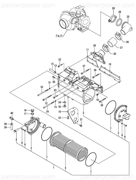 Order YANMAR 119581-18310 Hose, Air Duct