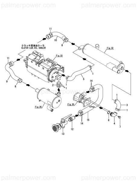 Order YANMAR 119581-49080 Hose, Cooler
