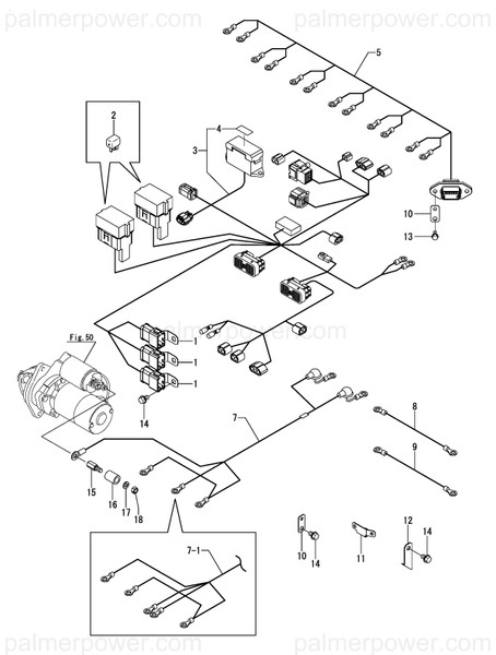 Order YANMAR 119581-77500 Harness, Main