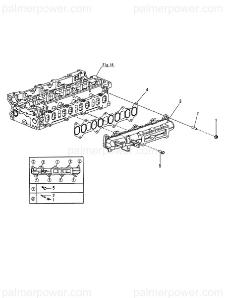 Order YANMAR 119798-01800 Nut, M8