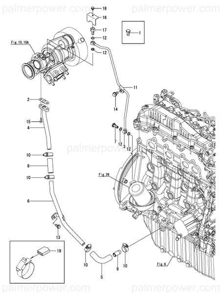 Order YANMAR 120672-39250 Hose, Lo T/C Return
