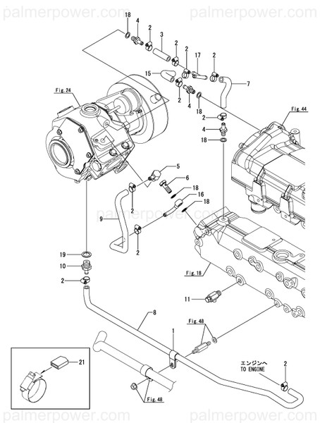 Order YANMAR 120673-49080 Hose, Cfw