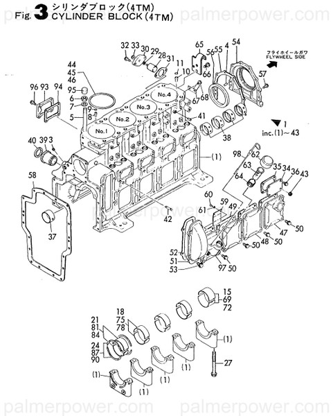 Order YANMAR 123340-02310 Main Bearing 0.5