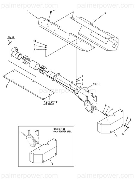 Order YANMAR 126677-18740 Cover C,Air Duct