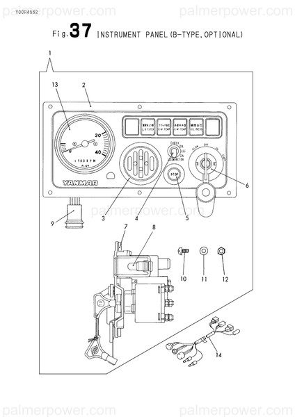 Order YANMAR 127675-91100 B Panel