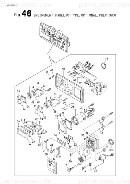 Order YANMAR 127675-91162 C-Panel