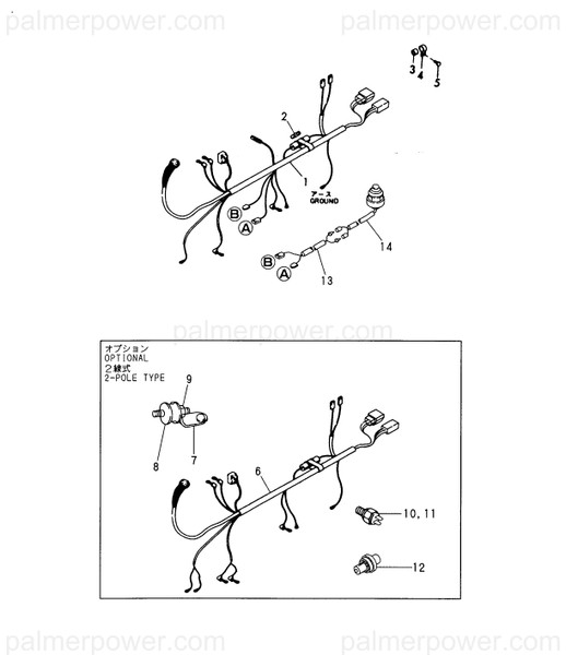 Order YANMAR 128391-77820 Harness