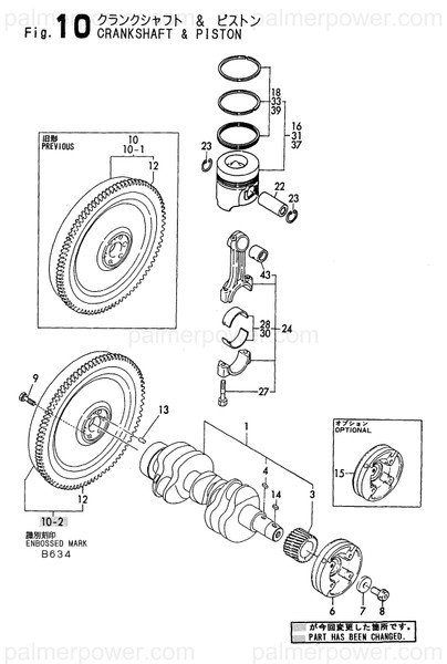 Order YANMAR 129170-21001 Crankshaft Assy