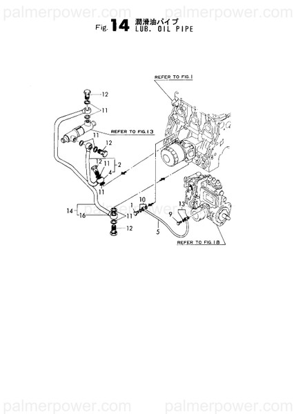 Order YANMAR 129170-39300 Pipe Assy, Oil B