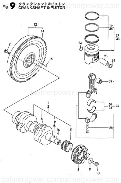 Order YANMAR 129171-21001 Crankshaft Assy