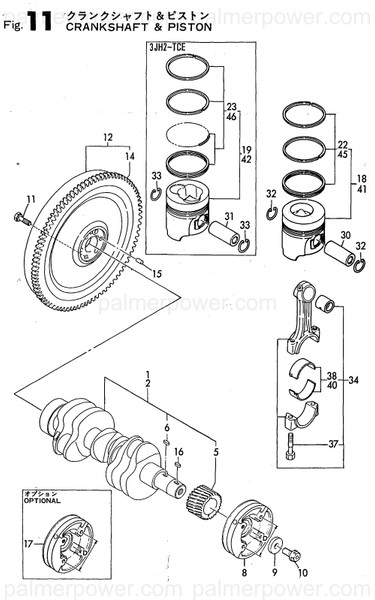 Order YANMAR 129171-22300 Piston Pin