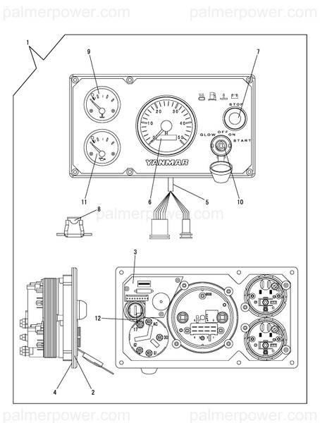Order YANMAR 129271-91220 Stop Switch