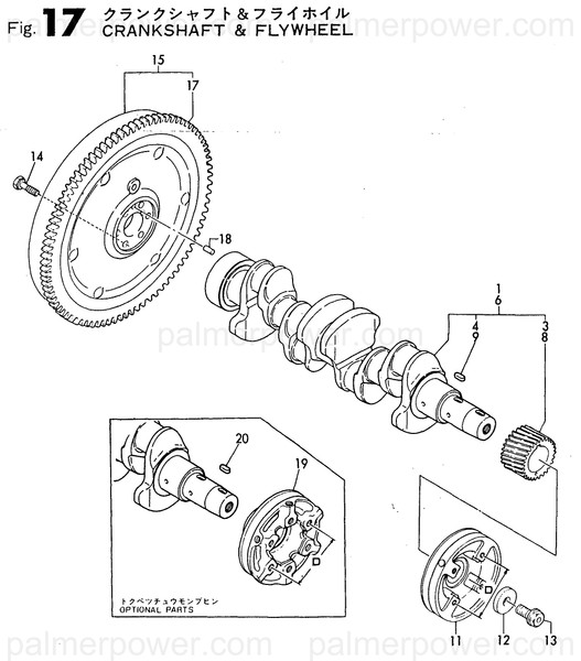 Order YANMAR 129573-21590 Flywheel
