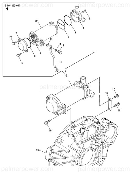Order YANMAR 129670-44420 Cover, Cooler B