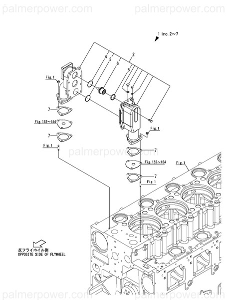 Order YANMAR 146673-49560 Packing(Cw.Pump-Out