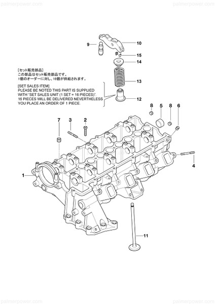 Order YANMAR 165000-68220 Head, Cylinder