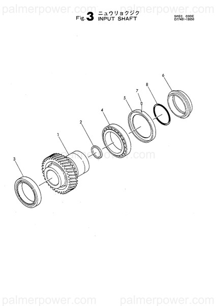 Order YANMAR 177125-03941 Roller Bearing