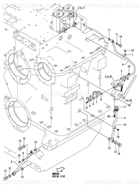 Order YANMAR 177347-07580 Pipe Assy,Wing P Out