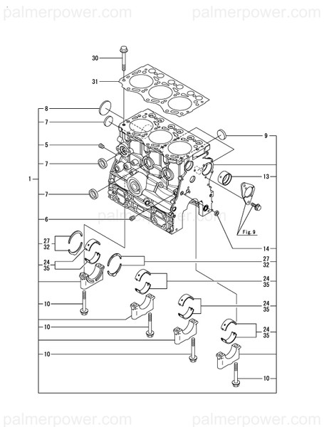 Order YANMAR 719717-01560 Block Assy