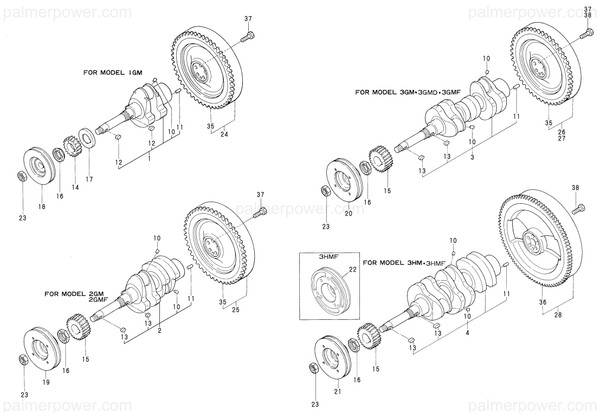 Order YANMAR 721500-21700 Crankshaft