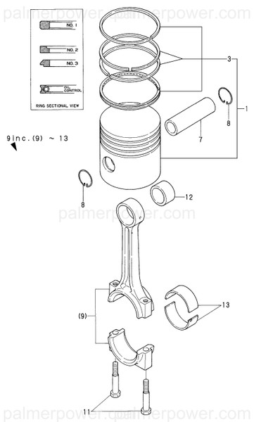 Order YANMAR 724660-23100 Connecting Rod