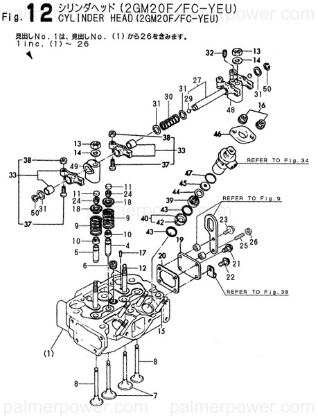 Order YANMAR 728291-11700 Head Assy, Cylinder