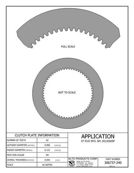 Alto Products  306737-240 Steel