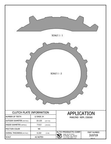 Alto Products  310719 Steel