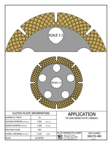 Alto Products  306732-485 Friction