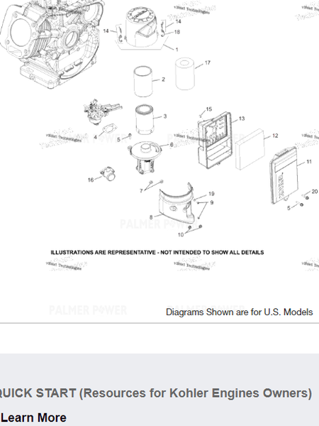 Order KOHLER 17-096-75-S Cover, air cleaner