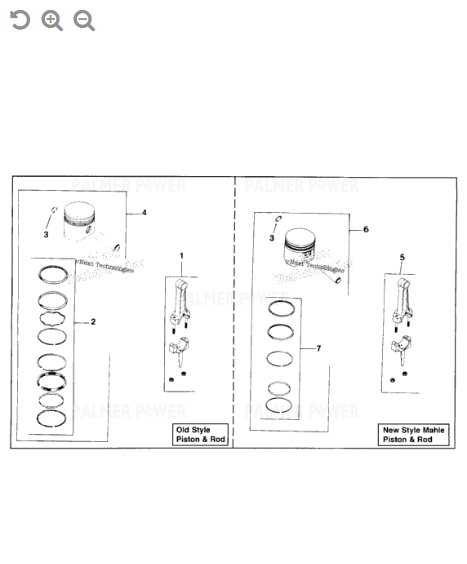Order KOHLER 45-874-03-S Piston w/ring set .010