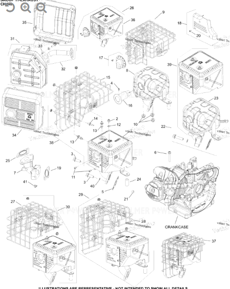 Order KOHLER 17-068-70-S Muffler assembly w/heat shield before s/n 4321200011