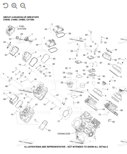 Order KOHLER 62-326-15-S Hose, breather horiz generator