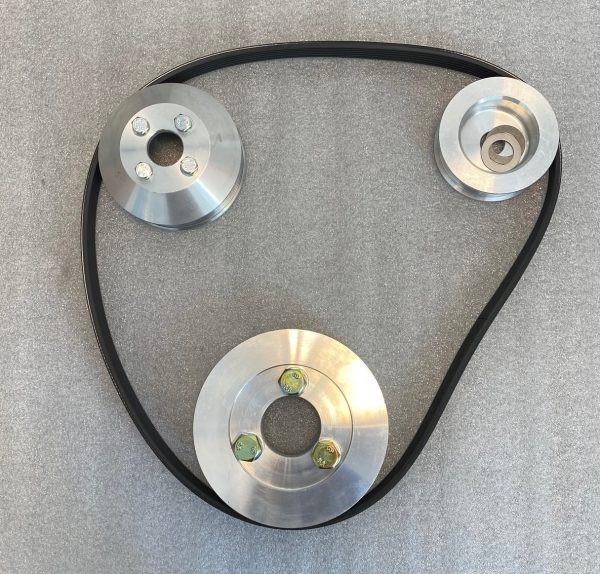 BETA MARINE AK/MINI/K/4K/6E01-14/20 Alternator Belt Upgrade Kit, V-Belt to Serpentine Belt polyvee (4PK) Mini 14/20