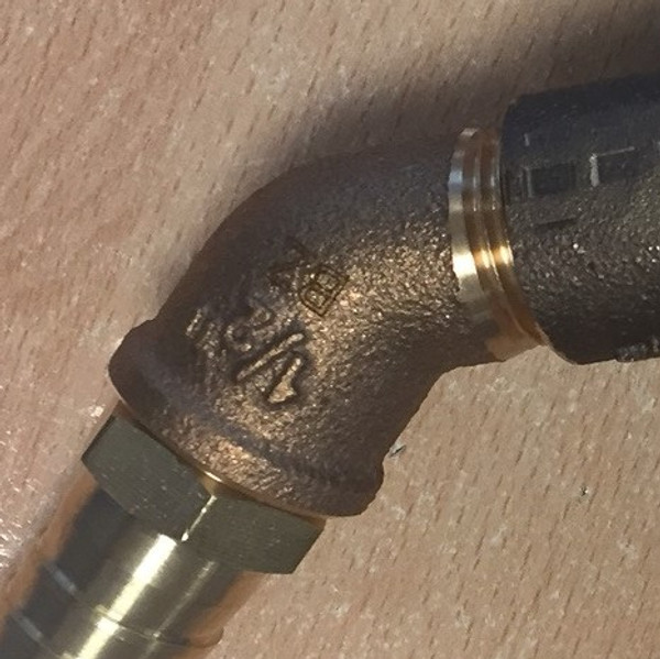 BETA MARINE 212-10329 Sea Water Pump M x F Elbow ½”BSP