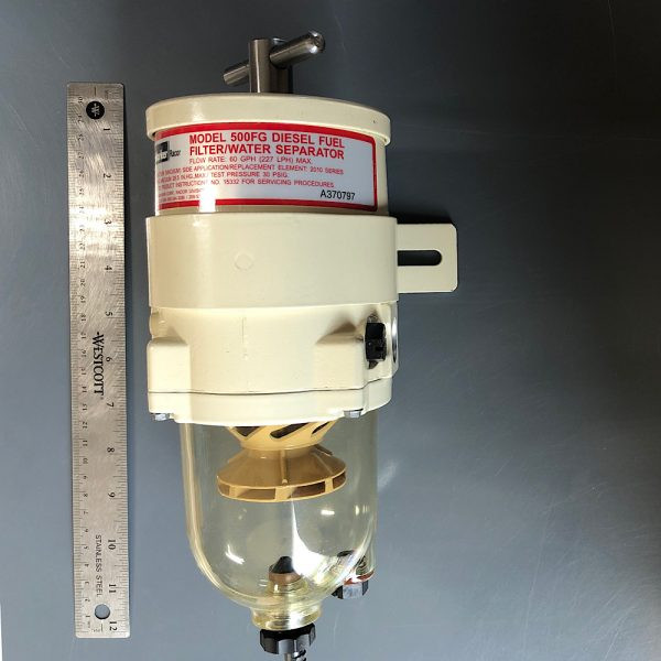 BETA MARINE 500FG30 Fuel Filter, Water Separator, Remote, Bulkhead Mounted, 10 / 30 Micron
