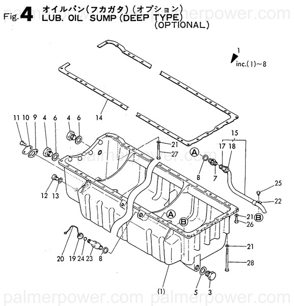 Order YANMAR 748016-01780 Sump Assy, Oil