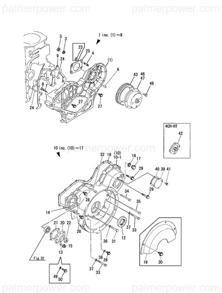 Order YANMAR 727420-01610 Case Assy, Gear