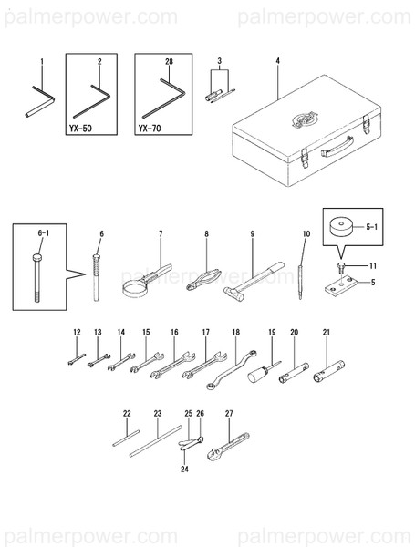 Order YANMAR 177005-09010 Wrench