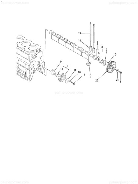 Order YANMAR 727620-14580 Camshaft Assy